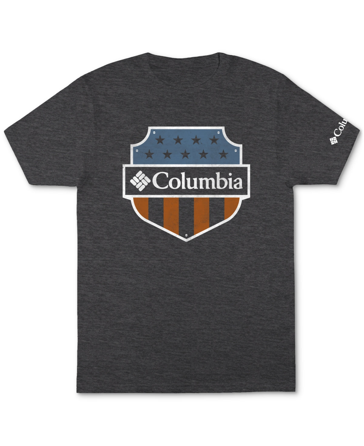 Columbia Men Regular fit Short Sleeve T-Shirt Shirt XXL Grey Solid