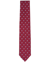 Club Room Mens Tie Kenmore Cross Pattern Necktie Red