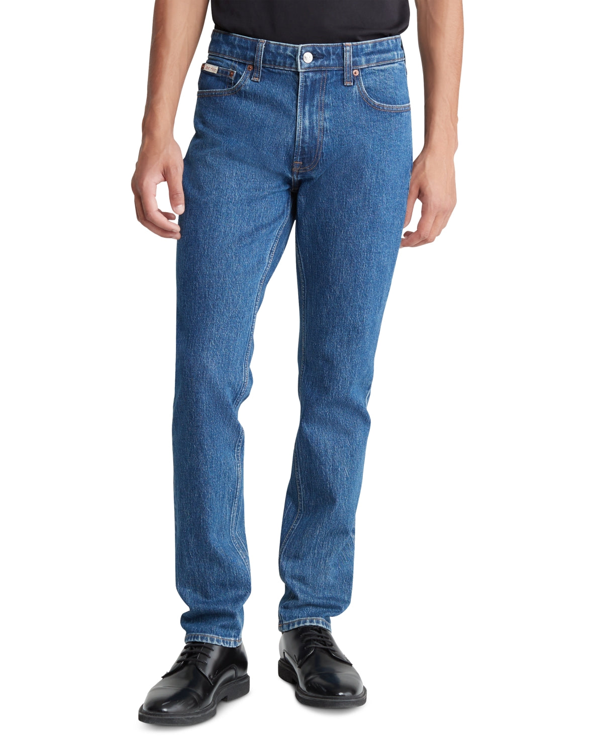 Calvin Klein Men's Slim Fit Stretch Jeans Pacifico Blue 34 x 32