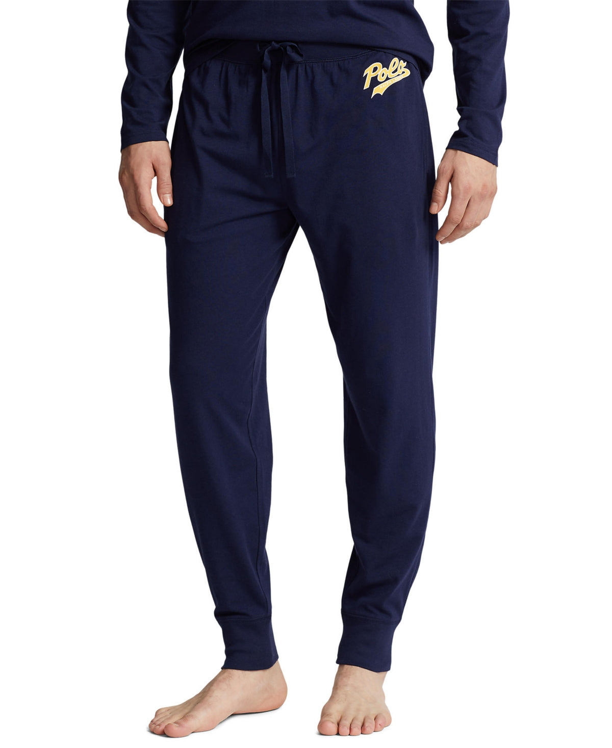 Polo Ralph Lauren Men's Pajama Jogger Pants Navy Blue Gold Large