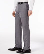 Calvin Klein Mens Slim fit Dress Pants 44 / 30 Mid Grey Solid