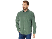 Tommy Bahama Mens Coastline Corduroy Button Down Shirt Trout Green Medium