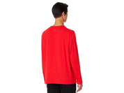 Calvin Klein Mens Long Sleeve Pajama Crewneck Shirt Red Small