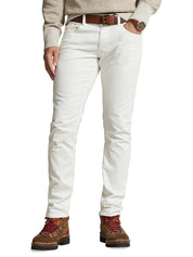 Polo Ralph Lauren Mens Sullivan Slim Fit Stretch Corduroy Pants White 34 x 32