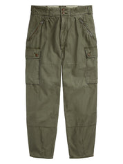 Polo Ralph Lauren Mens Baggy Fit Reverse Sateen Cargo Pants Green 38 x 32