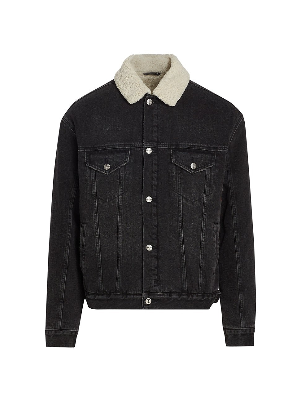 Ksubi Mens Casual Denim Jacket Coat Small Black