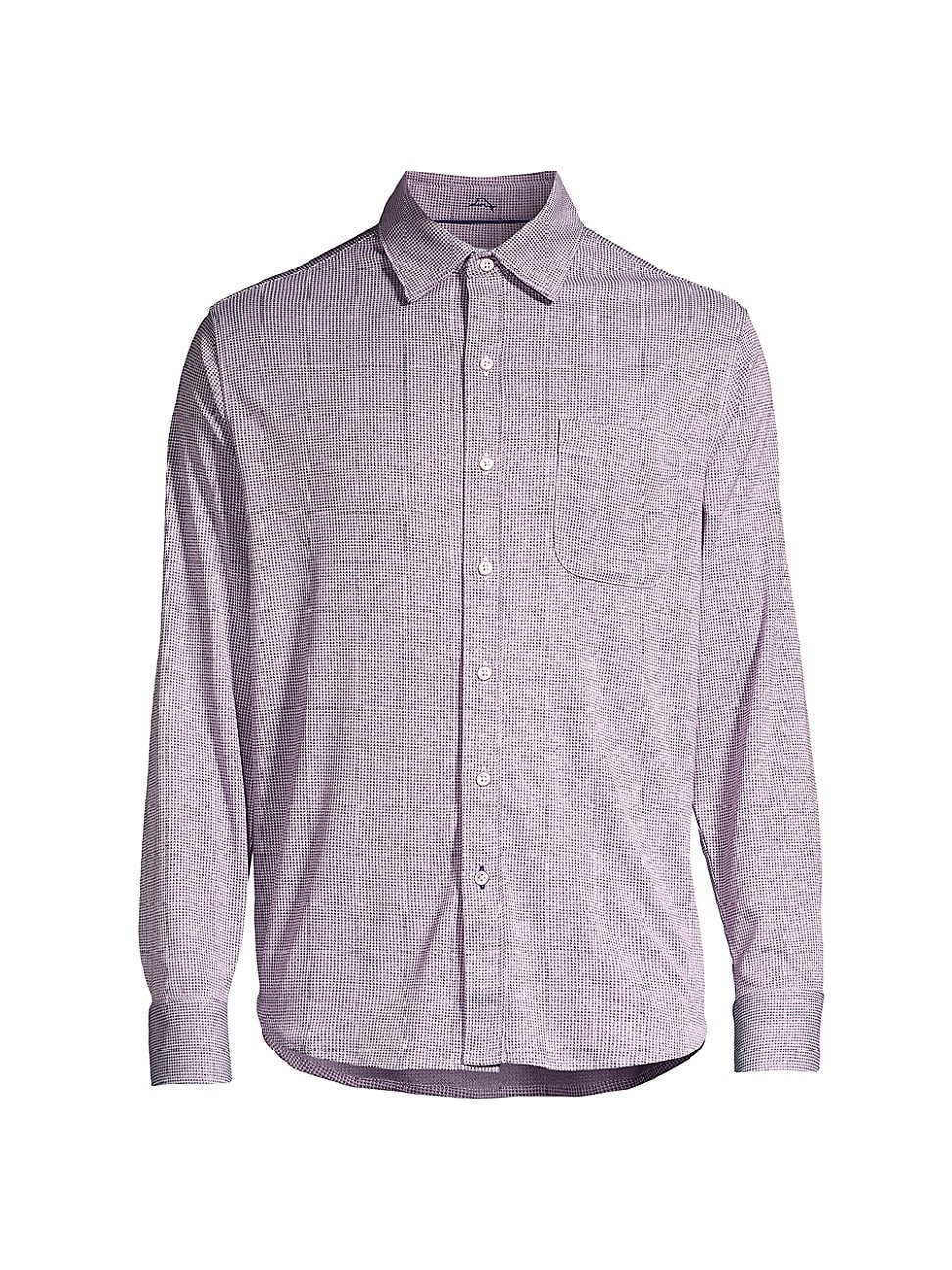 Tommy Bahama Mens San Lucio Island Zone Button Down Shirt Deep Grape XL