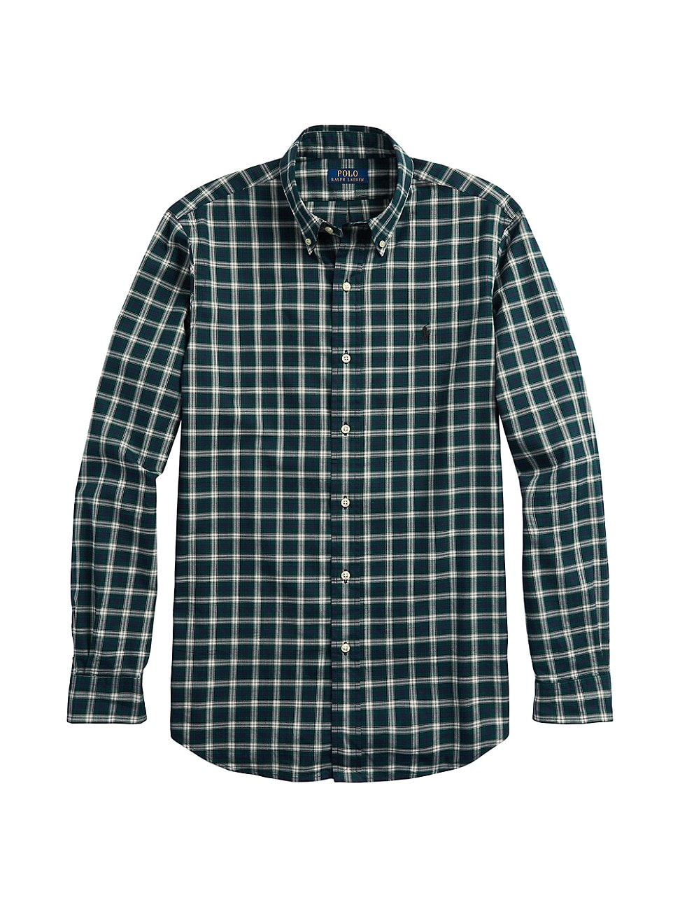 Polo Ralph Lauren Men's Classic Fit Plaid Twill Button Down Shirt Green Small