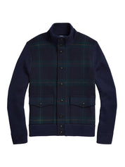Polo Ralph Lauren Mens Regular Fit Tartan Cardigan Sweater Medium Blue Green