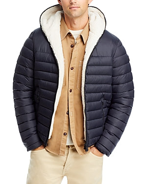 Save the Duck Mens Morus Hooded Puffer Jacket Medium Black