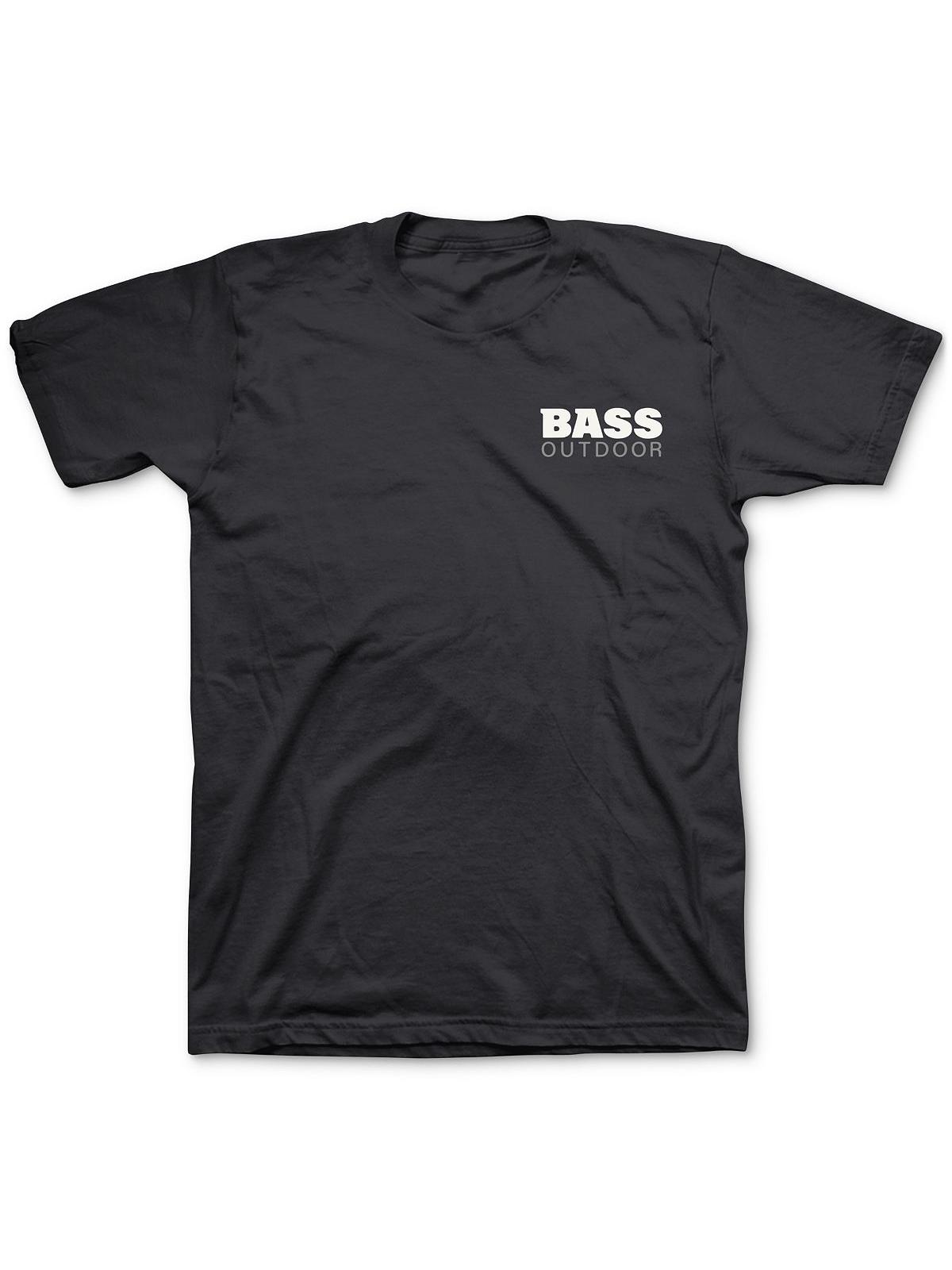 Bass Outdoor Mens Cotton Logo T shirt Black XL