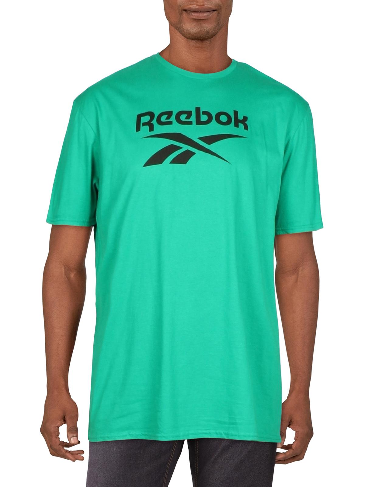 Reebok Men's Identity Logo Graphic Crewneck T Shirt Kelly Green Large
