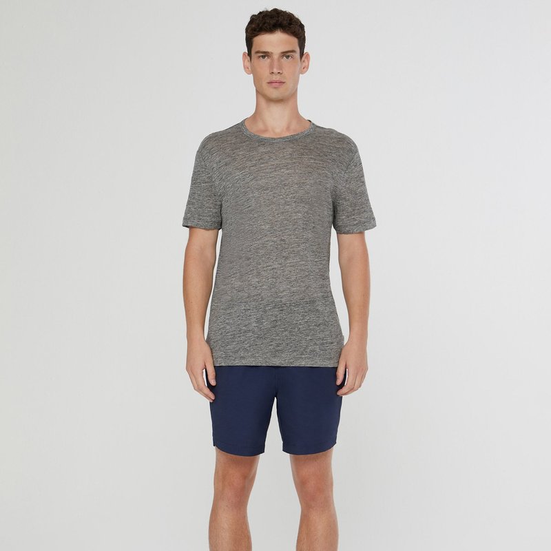Onia Mens Regular fit Short Sleeve T-Shirt Shirt Large Grey