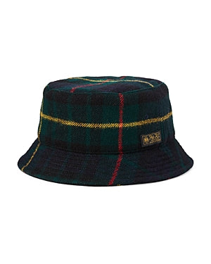 Polo Ralph Lauren Mens Plaid Wool Twill Bucket Hat
