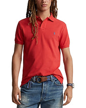 Polo Ralph Lauren Men's Classic Fit Mesh Short Sleeve Polo Shirt Post Red 2XL