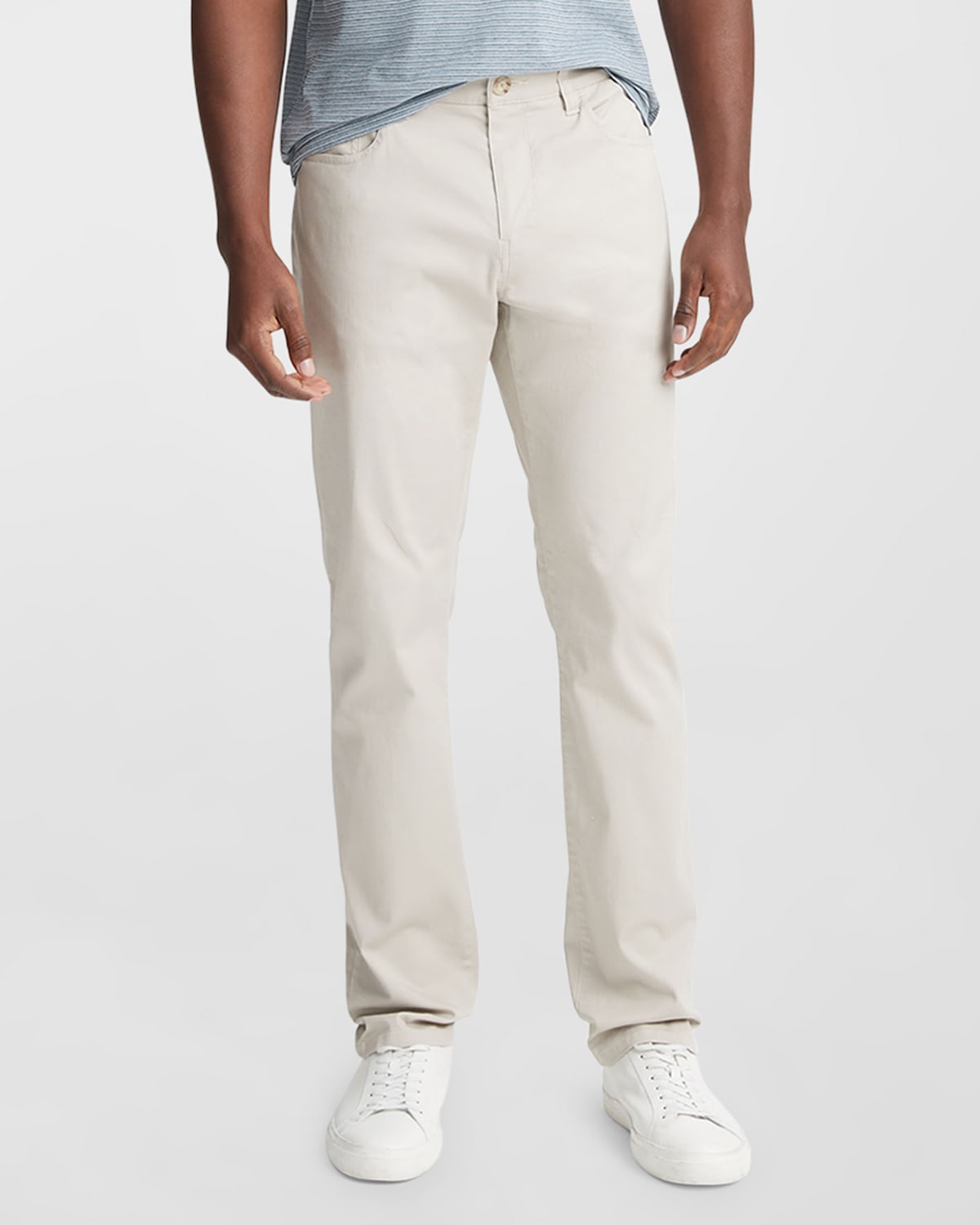 Vince Men's Dylan Lighweight 5 Pocket Twill Pants Beige 34 x 33