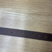 Sun + Stone Men's Faux Leather Belt Brown 38 - 40 Heavy Stitched Casual Large