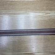 Sun + Stone Men's Faux Leather Belt Brown 38 - 40 Heavy Stitched Casual Large