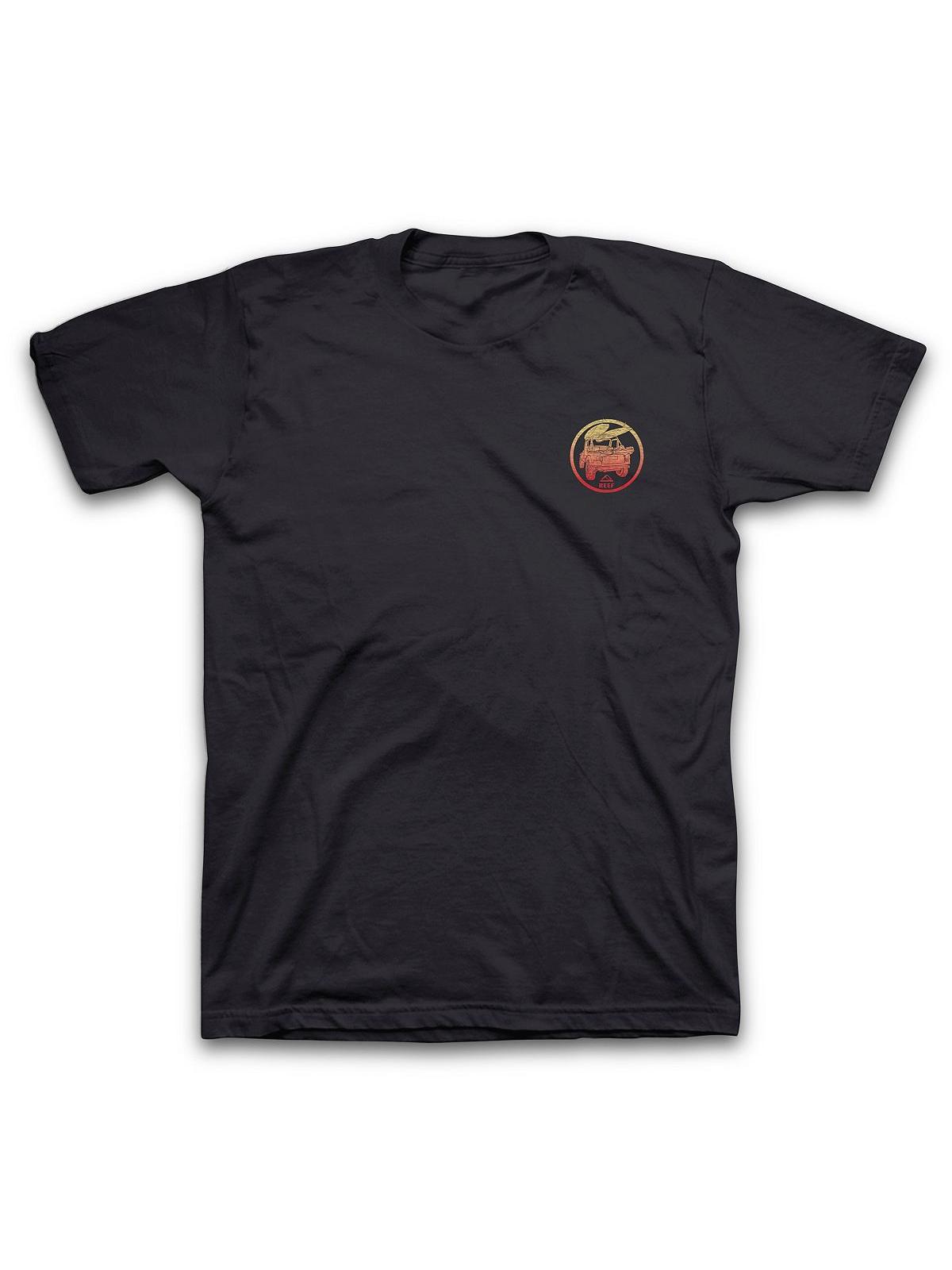 Reef Men's Salty Short Sleeve Black T Shirt XXL Refurbished