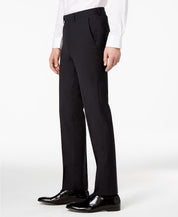 Bar Iii Mens Skinny fit Wool Dress Pants 34 / 32 Black Solid
