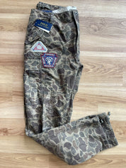 Polo Ralph Lauren Canvas Cargo Pants Camo Patchwork Green 38 x 34