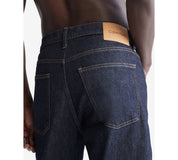 Calvin Klein Men's Standard Straight Fit Stretch Jeans Blue Rinse 36 x 32