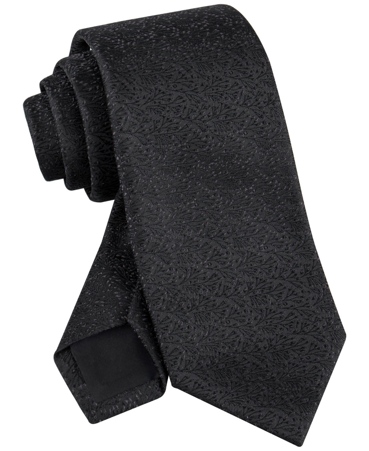 Calvin Klein Men Regular fit Tie Necktie One Size Black Anders Floral