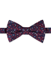 Tommy Hilfiger Mens Regular fit Bow Tie Necktie Pocket Square Set Blue Floral