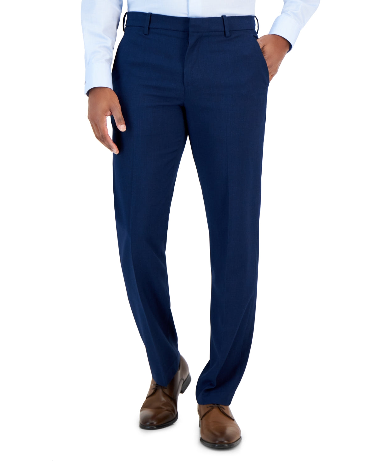 Perry Ellis Portfolio Modern Fit Dress Pants Estate Blue  36 x 29