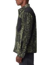Bass Outdoor Mens Outdoo Worker Standard Fit Green Camo Shirt Jacket Green XL