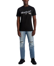 KARL LAGERFELD PARIS Mens Logo Graphic Short Sleeve T Shirt Black XL