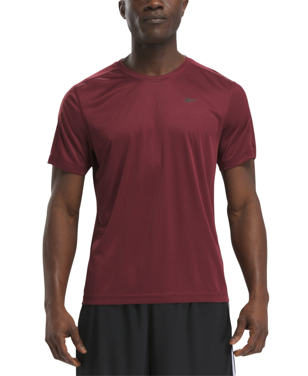 Reebok Men Regular fit Short Sleeve T-Shirt Shirt XL Red Moisture Wicking