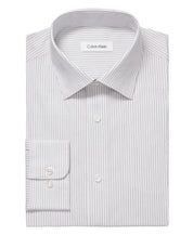 Calvin Klein Mens Regular fit Dress Shirt XL 17.5 in 34-35 White Striped