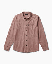 Reef Men's Stuart Long Sleeve Button Down Shirt Mahogany XL