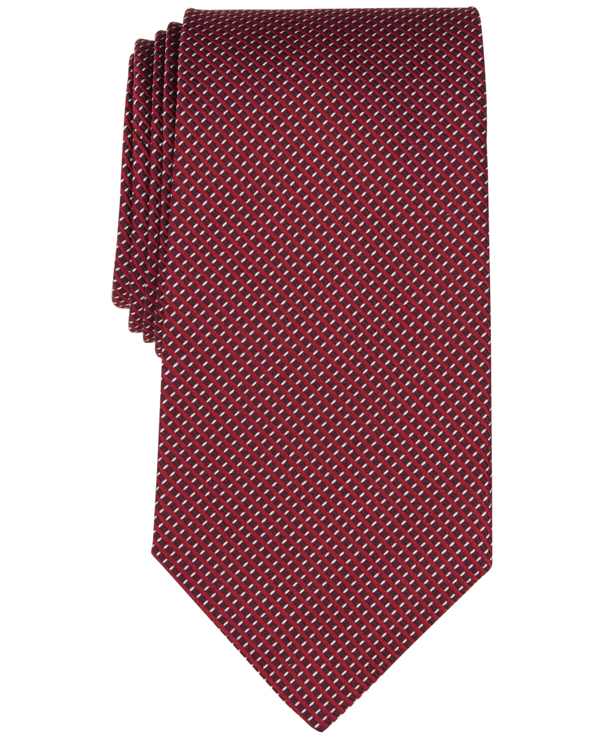 Brooks Brothers Mens Tie Necktie One Size Wine Red Dot Pattern