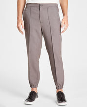Alfani Men Regular fit Joggers Pants Large / 29 Brown Solid Stretch
