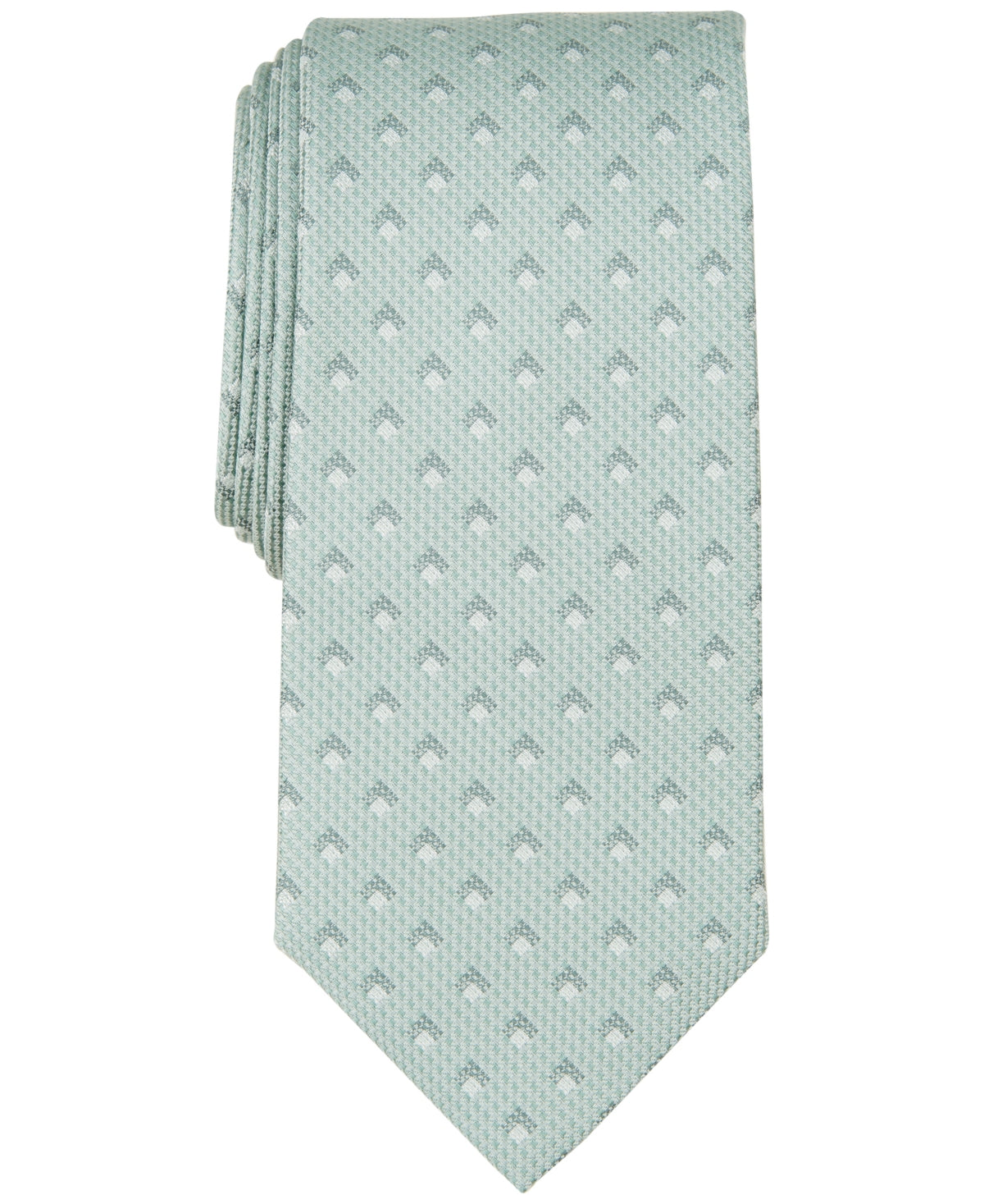 Michael Kors Mens Maylen Geometric Tie Mint Green Necktie