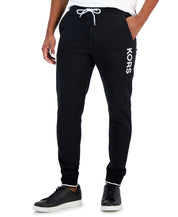 Michael Kors Men's Fleece Logo Drawstring Jogger Pants Black XL