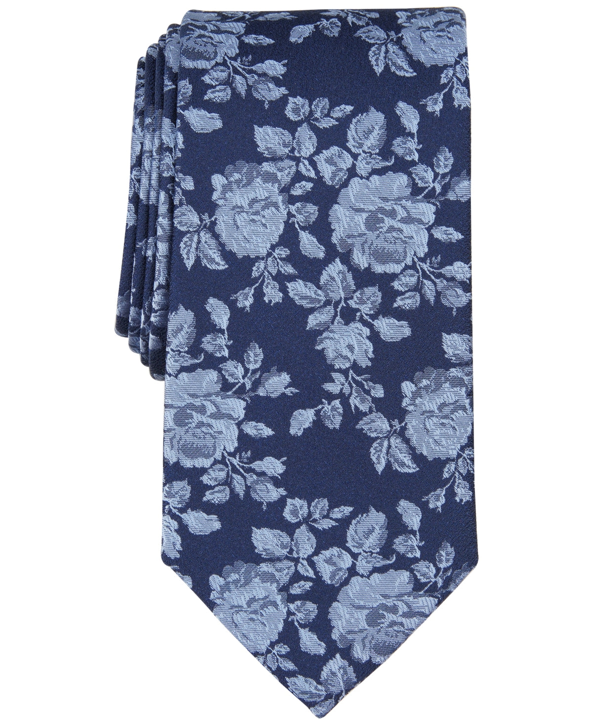 Michael Kors Mens Tie Necktie One Size Navy Blue Cheshire Floral