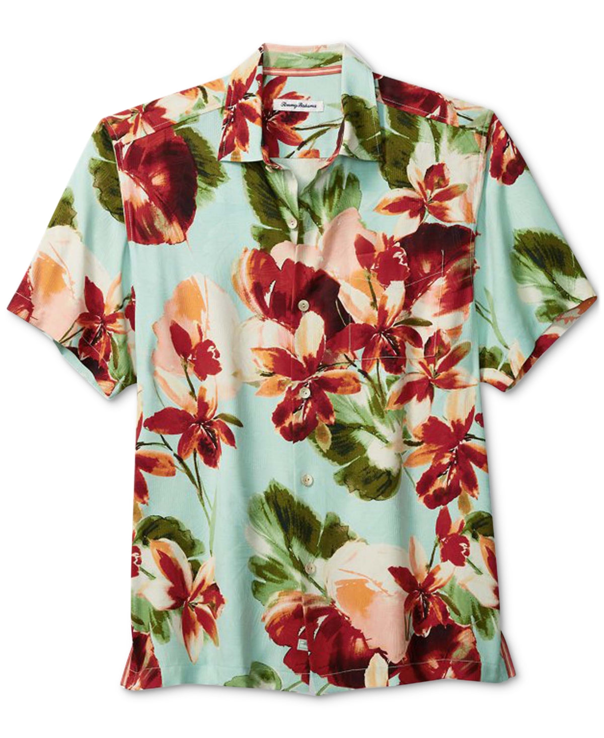 Tommy Bahama Mens La Esmeralda Floral Shirt XL Caribbean Silk
