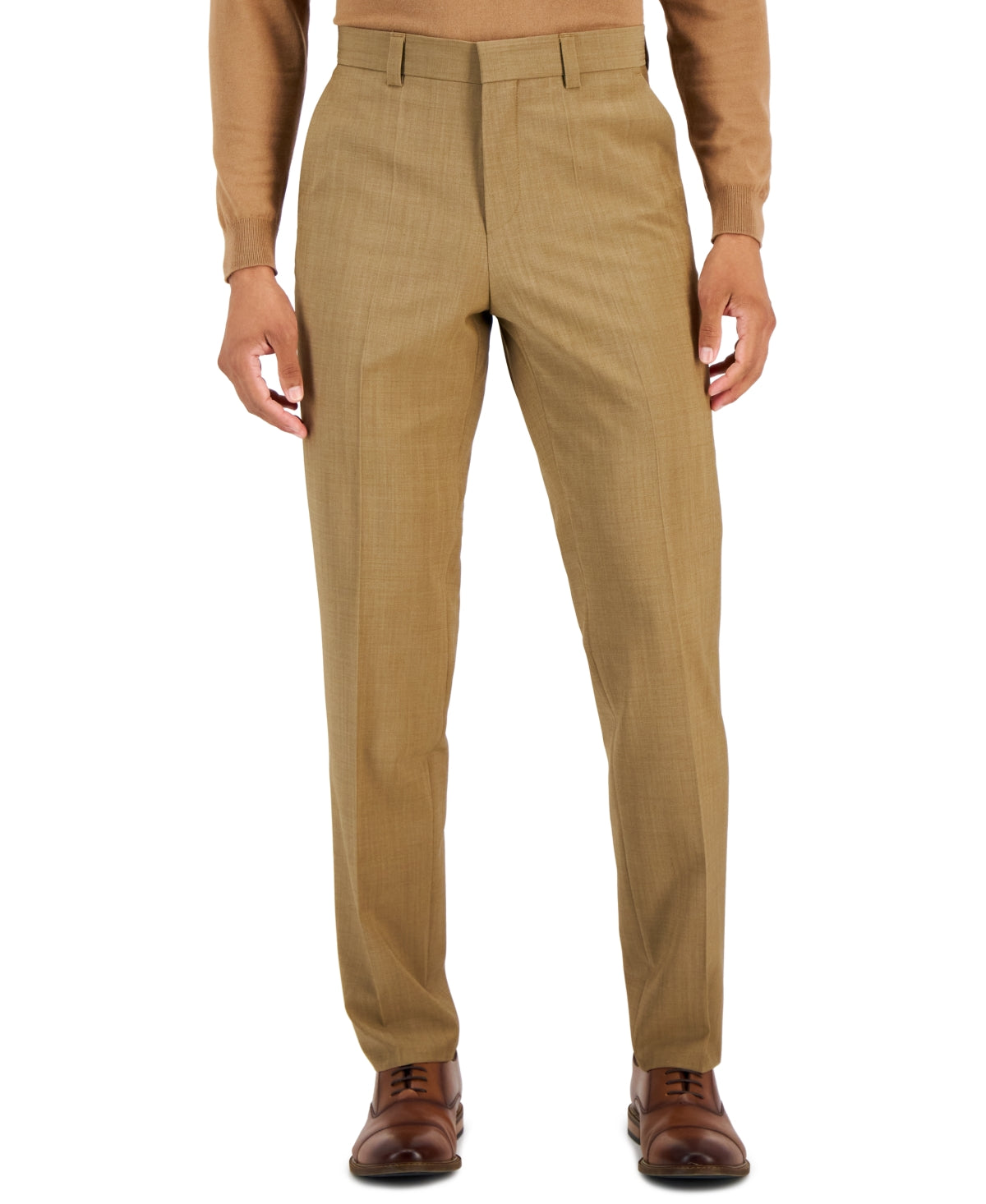 Hugo Boss Mens Modern Fit Dress Suit Pants 40 x 32 Wool Tan Light Brown