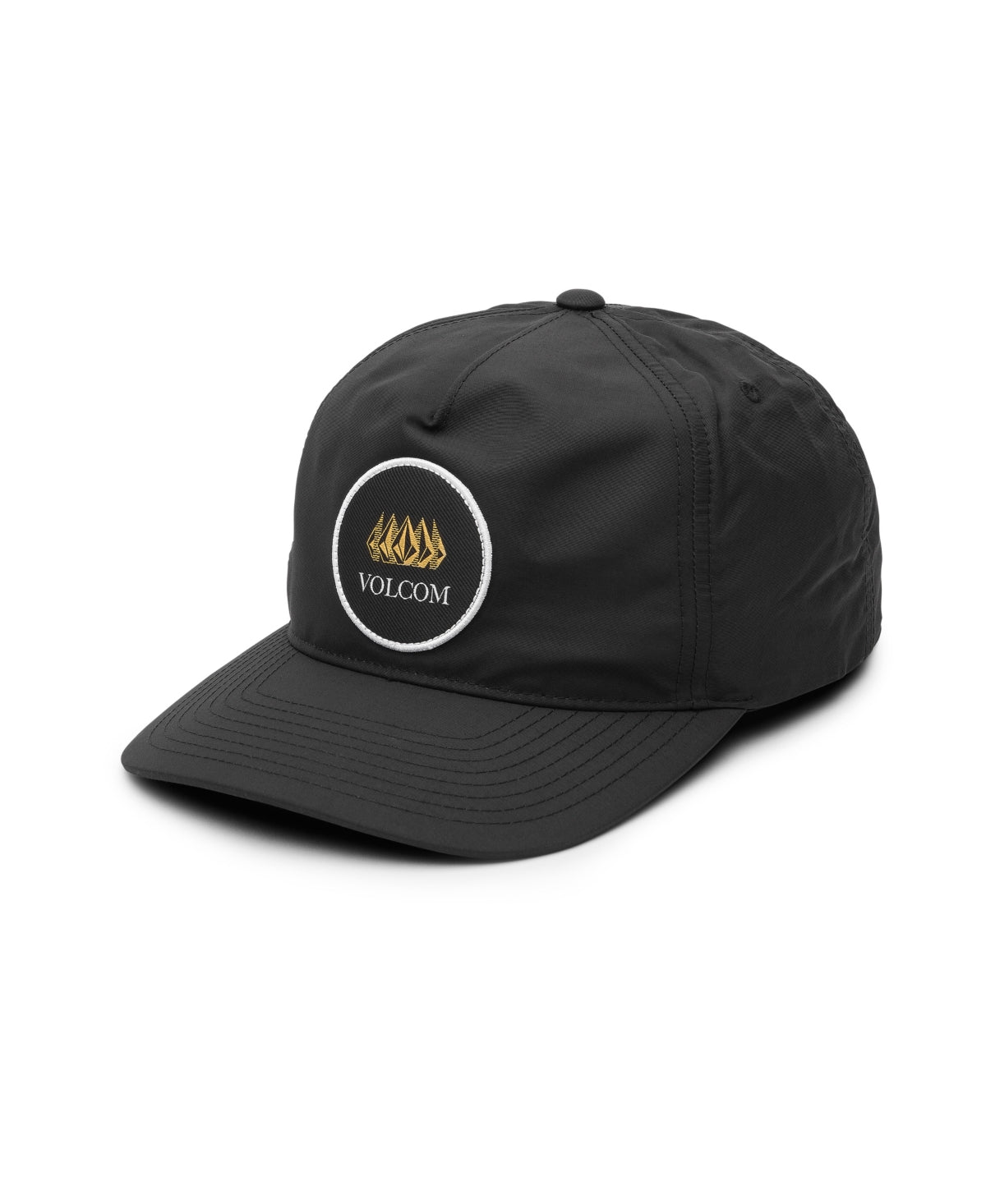 Volcom Mens Pentastone Nylon Baseball Hat Black