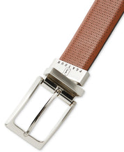 Pga Tour Men's Laser Pattern Reversible Belt Brown Black 32