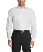 Calvin Klein Mens Slim fit Dress Shirt Large 16.5 in 36-37 White Striped