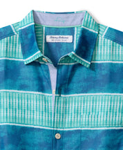 Tommy Bahama Mens Coconut Point Rivera Button Down Shirt Cabo Teal 3XL