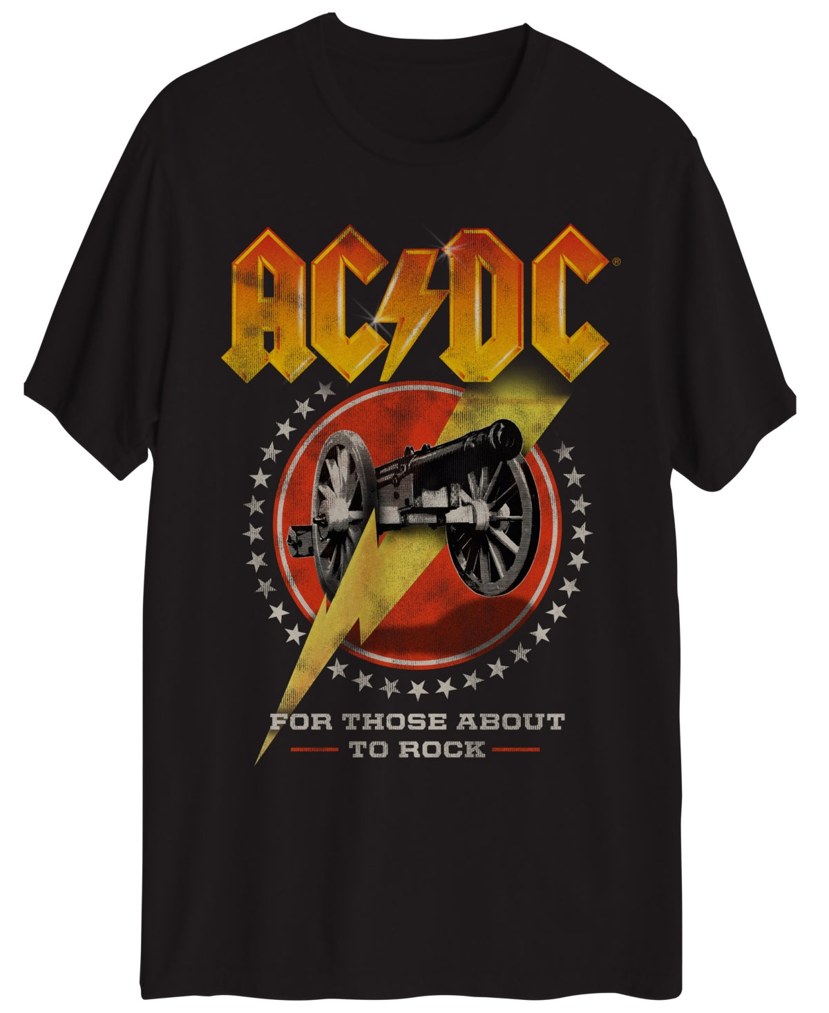 Hybrid Mens ACDC Logo Short Sleeve T Shirt Black Small