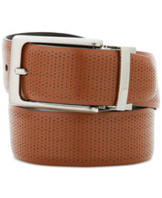 Pga Tour Men's Laser Pattern Reversible Belt Brown Black 34