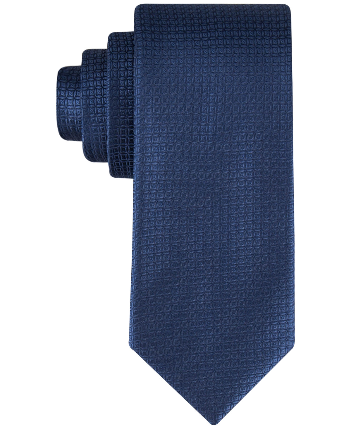 Calvin Klein Men Regular fit Tie Necktie One Size Blue Geo Print