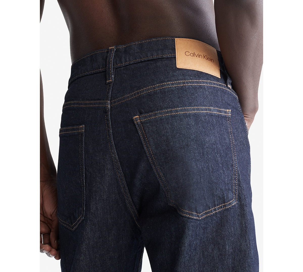 Calvin Klein Men's Standard Straight Fit Stretch Jeans  Blue Rinse 38 x 30