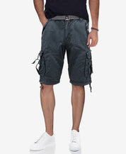 X-Ray Mens 12.5" Inseam Cargo Shorts Steel Grey 42